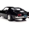 1972 Pontiac Firebird T/A Trans Am Starlight Black with White Stripes “Class of 1972” “American Muscle” Series 1/18 Diecast Model Car by Auto World