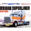 Skill 3 Model Kit American Superliner Semi Tractor 1/24 Scale Model by AMT