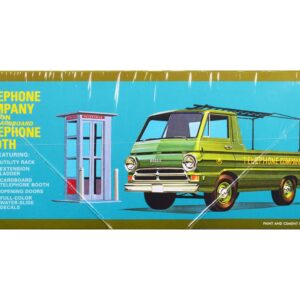 Skill 2 Model Kit 1966 Dodge A100 Pickup Truck “Touch Tone Terror” with Cardboard Accessories 1/25 Scale Model by AMT