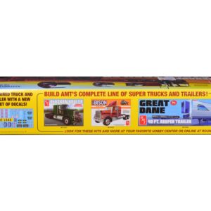 Skill 3 Model Kit Fruehauf Flatbed Trailer 1/25 Scale Model by AMT