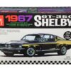 Skill 2 Model Kit 1967 Ford Mustang Shelby GT350 Black 1/25 Scale Model by AMT