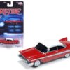 1958 Plymouth Fury Red with White Top “Christine” (1983) Movie 1/64 Diecast Model Car by Auto World