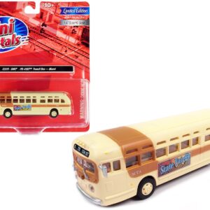 GMC PD-4103 Transit Bus #948 Beige “MTA Miami” 1/87 (HO) Scale Model by Classic Metal Works