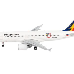 Airbus A320 Commercial Aircraft “Philippine Airlines – 75th Anniversary” White with Tail Graphics “Gemini 200” Series 1/200 Diecast Model Airplane by GeminiJets