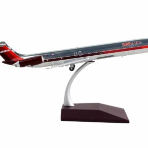 McDonnell Douglas MD-82 Commercial Aircraft “USAir” Silver with Red Stripes “Gemini 200” Series 1/200 Diecast Model Airplane by GeminiJets