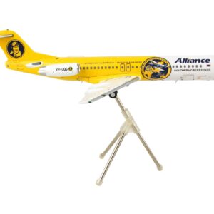 Fokker F100 Commercial Aircraft “Alliance Airlines” White and Yellow “Gemini 200” Series 1/200 Diecast Model Airplane by GeminiJets