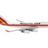 Boeing 747-400F Commercial Aircraft “Kalitta Air” White with Stripes “Mask” Livery 1/400 Diecast Model Airplane by GeminiJets