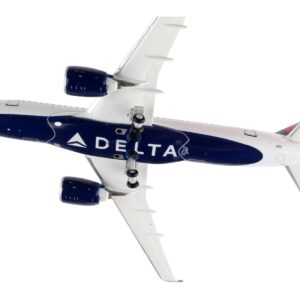 Airbus A220-100 Commercial Aircraft “Delta Airlines” White with Blue and Red Tail 1/400 Diecast Model Airplane by GeminiJets