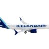 Boeing 737 MAX 8 Commercial Aircraft “Icelandair” White with Blue Tail 1/400 Diecast Model Airplane by GeminiJets