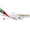 Airbus A380-800 Commercial Aircraft “Emirates Airlines” White with Tail Stripes 1/400 Diecast Model Airplane by GeminiJets