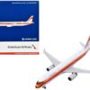 Airbus A321 Commercial Aircraft “American Airlines – PSA” (N582UW) White with Red and Orange Stripes 1/400 Diecast Model Airplane by GeminiJets