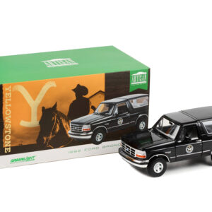 1992 Ford Bronco Black “Montana Livestock Association” “Yellowstone” (2018-Current) TV Series “Artisan Collection” 1/18 Diecast Model Car by Greenlight