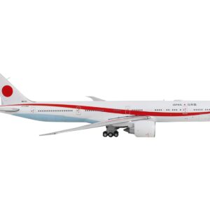 Boeing 777-300ER Commercial Aircraft “Japan Air Self-Defense Force” White with Red Stripes “Gemini Macs” Series 1/400 Diecast Model Airplane by GeminiJets