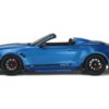 2022 Shelby Super Snake Speedster Convertible Blue Metallic with Black Stripes 1/18 Model Car by GT Spirit