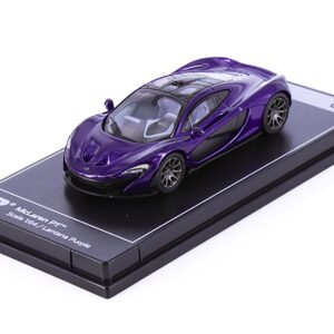 McLaren P1 Lantana Purple Metallic with Black Top “Hypercar League Collection” 1/64 Diecast Model Car by PosterCars