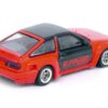 Toyota Corolla AE86 Trueno RHD (Right Hand Drive) Orange with Carbon Fibre Top and Doors “E. Prime Racing – Pandem/Rocket Bunny” 1/64 Diecast Model Car by Inno Models