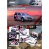 Mitsubishi Pajero Evolution RHD (Right Hand Drive) Silver Metallic with Graphics “Ralliart” 1/64 Diecast Model Car by Inno Models