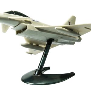 Skill 1 Model Kit Eurofighter Typhoon Snap Together Painted Plastic Model Airplane Kit by Airfix Quickbuild