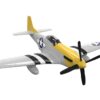 Skill 1 Model Kit P-51D- Mustang Snap Together Painted Plastic Model Airplane Kit by Airfix Quickbuild