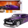 1951 Mercury Purple with Black Flames “Bigtime Muscle” 1/24 Diecast Model Car by Jada