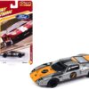 2005 Ford GT #7 Gunmetal Gray Metallic with Orange and Black Stripes “Classic Gold Collection” 2023 Release 2 Limited Edition to 3004 pieces Worldwide 1/64 Diecast Model Car by Johnny Lightning