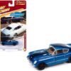 1954 Chevrolet Corvair Concept Car Bright Blue Metallic with Black Stripes “Classic Gold Collection” 2023 Release 2 Limited Edition to 2500 pieces Worldwide 1/64 Diecast Model Car by Johnny Lightning