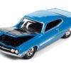 1971 Ford Torino Cobra Grabber Blue with Stripes “MCACN (Muscle Car and Corvette Nationals)” Limited Edition to 4188 pieces Worldwide “Muscle Cars USA” Series 1/64 Diecast Model Car by Johnny Lightning