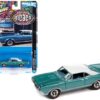 1967 Oldsmobile 442 W-30 Aquamarine Metallic with White Top “MCACN (Muscle Car and Corvette Nationals)” Limited Edition to 4164 pieces Worldwide “Muscle Cars USA” Series 1/64 Diecast Model Car by Johnny Lightning