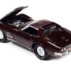 1969 Chevrolet Corvette 427 Garnet Red Metallic “MCACN (Muscle Car and Corvette Nationals)” Limited Edition to 4260 pieces Worldwide “Muscle Cars USA” Series 1/64 Diecast Model Car by Johnny Lightning