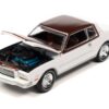 1980 Chevrolet Monte Carlo White and Dark Claret Brown Metallic Top and Hood Limited Edition to 3508 pieces Worldwide “OK Used Cars” 2023 Series 1/64 Diecast Model Car by Johnny Lightning