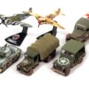 “WWII Warriors: European Theater” Military 2022 Set B of 6 pieces Release 2 Limited Edition to 2000 pieces Worldwide Diecast Model Cars by Johnny Lightning