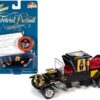 Barris Koach (George Barris) Black with Red Interior with Poker Chip (Collector Token) and Game Card “Trivial Pursuit” “Pop Culture” Series 1/64 Diecast Model Car by Johnny Lightning