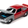 1976 Plymouth Volare Road Runner Bright Red and Primer Gray with Black Stripes “Project in Progress” Limited Edition to 12018 pieces Worldwide “Street Freaks” Series 1/64 Diecast Model Car by Johnny Lightning