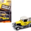 1929 Ford Model A Pickup Truck “Model A+” Yellow and Primer Gray “Project in Progress” Limited Edition to 2572 pieces Worldwide “Street Freaks” Series 1/64 Diecast Model Car by Johnny Lightning