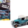 1929 Ford Model A Pickup Truck “Squeaky Clean” Aqua Blue and Primer Gray “Project in Progress” Limited Edition to 2572 pieces Worldwide “Street Freaks” Series 1/64 Diecast Model Car by Johnny Lightning