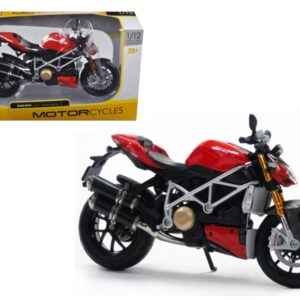 Ducati Mod Streetfighter S Red 1/12 Diecast Motorcycle Model by Maisto