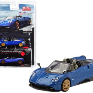 Pagani Huayra Roadster Blue Francia “U.S.A. Exclusive” Limited Edition to 4800 pieces Worldwide 1/64 Diecast Model Car by True Scale Miniatures