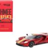 Ford GT Liquid Red Metallic with Gold Stripes “Shmee150 Collection” “Collaboration Model” 1/64 Diecast Model Car by True Scale Miniatures & Tarmac Works