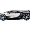 Bugatti Vision Gran Turismo Silver Metallic and Carbon Limited Edition to 9600 pieces Worldwide 1/64 Diecast Model Car by True Scale Miniatures