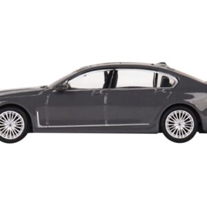 BMW 750Li xDrive Bernina Gray Amber Effect with Sunroof Limited Edition to 2400 pieces Worldwide 1/64 Diecast Model Car by True Scale Miniatures