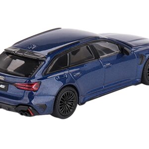 Audi RS6-R ABT Navarra Blue Metallic Limited Edition to 3240 pieces Worldwide 1/64 Diecast Model Car by True Scale Miniatures