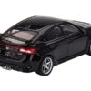 2023 Honda Civic Type R Crystal Black Pearl with Advan GT Wheels Limited Edition to 3240 pieces Worldwide 1/64 Diecast Model Car by True Scale Miniatures