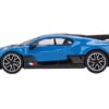 Bugatti Divo Blu Bugatti Blue with Carbon Top Limited Edition to 3600 pieces Worldwide 1/64 Diecast Model Car by True Scale Miniatures