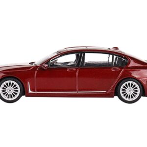 BMW Alpina B7 xDrive Aventurin Dark Red with Sunroof Limited Edition to 1800 pieces Worldwide 1/64 Diecast Model Car by True Scale Miniatures