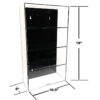 Showcase 4 Car Display Case Wall Mount with Black Back Panel “Mijo Exclusives” for 1/24-1/25 Scale Models