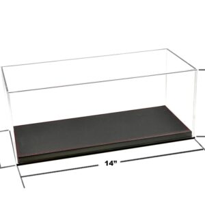 Showcase Acrylic Display Case with Black Synthetic Leather Base “Mijo Exclusives” for 1/18 Scale Models