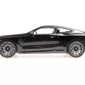 2020 BMW M8 Coupe Black Metallic with Carbon Top 1/18 Diecast Model Car by Minichamps