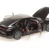 2020 Porsche Panamera Turbo S Black Metallic “CLDC Exclusive” Series 1/18 Diecast Model Car by Minichamps