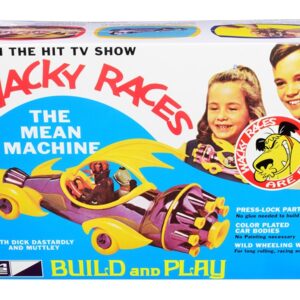 Skill 2 Snap Model Kit The Mean Machine with Dick Dastardly and Muttley Figurines “Wacky Races” (1968) TV Series 1/25 Scale Model by MPC