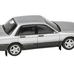 1988 Mitsubishi Galant VR-4 Grace Silver Metallic and Chateau Silver 1/64 Diecast Model Car by Paragon Models